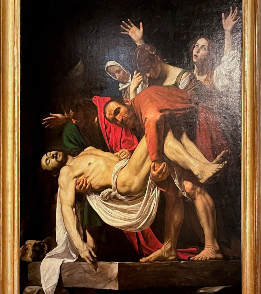 The Entombment of Christ, Caravaggio. Vatican Museums (on loan at Expo Osaka, until November 2025), Rome, Italy