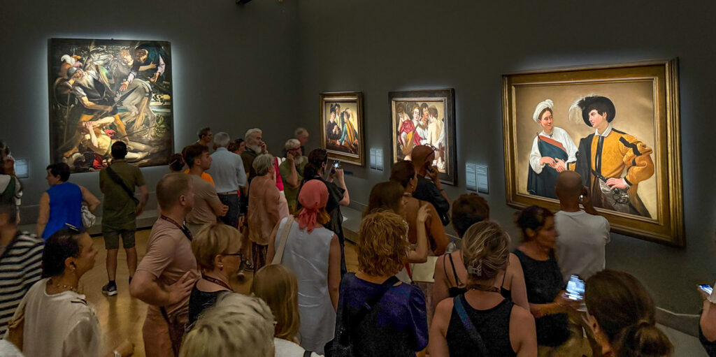 Caravaggio 2025 exhibition in Palazzo Barberini, Rome, Italy
